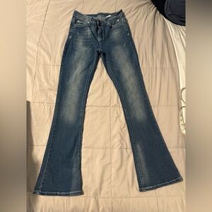 SHEIN Dark Blue Flare Jeans